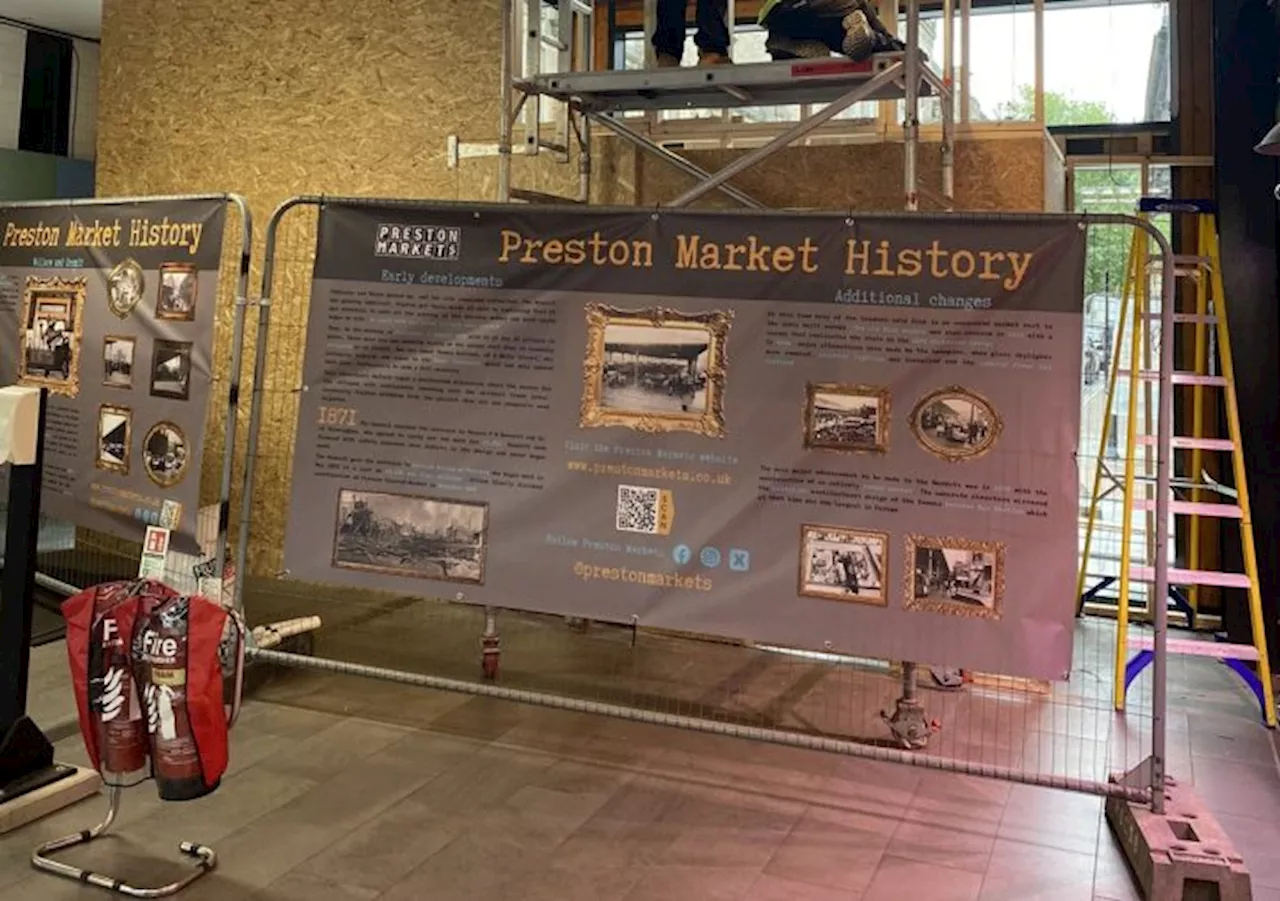 Preston Market Hall side entrance finally back open after pre-Christmas crash