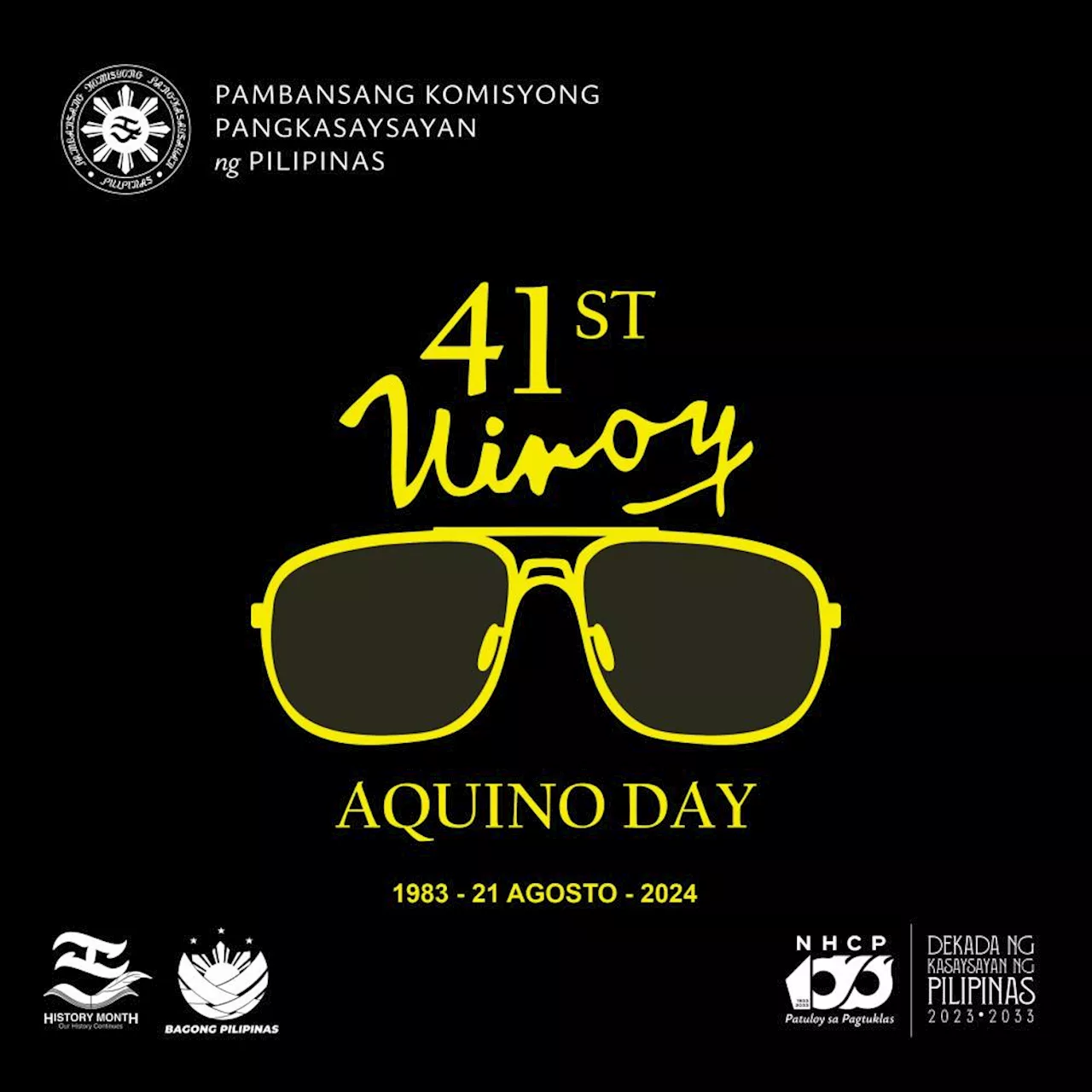 41st Death Anniversary of Sen. Benigno 'Ninoy' Aquino Jr. to be commemorated