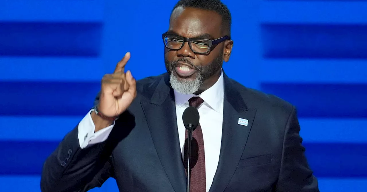 Chicago Mayor Brandon Johnson welcomes delegates at open of DNC