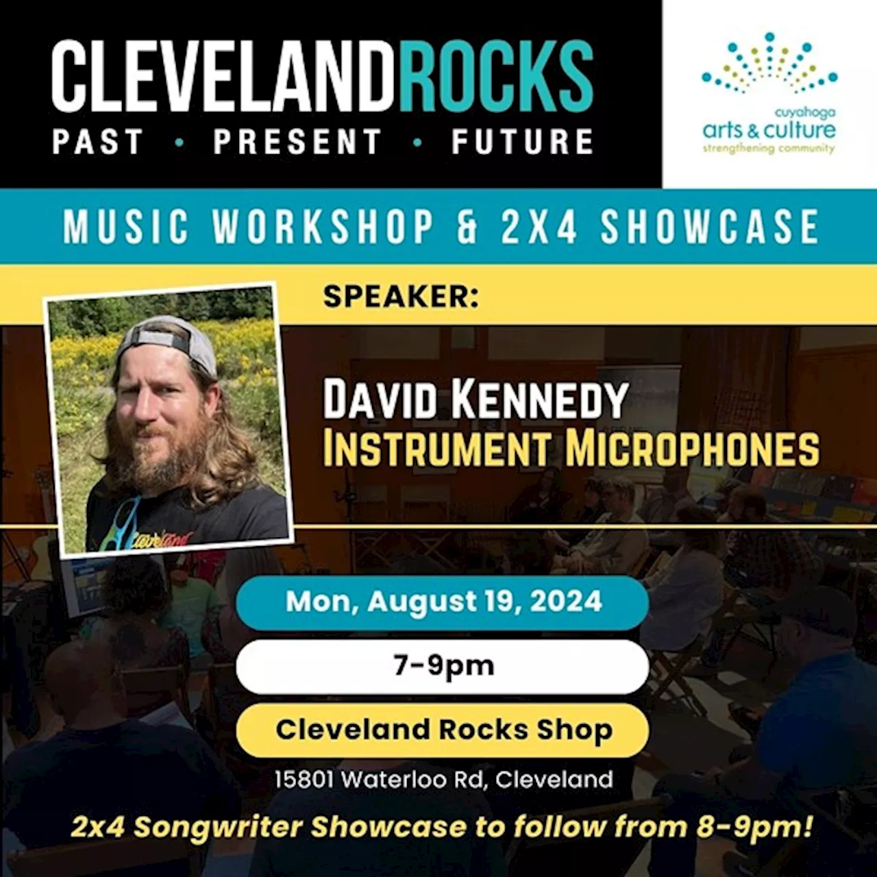 Free Music Workshop and 2x4 Songwriter Showcase