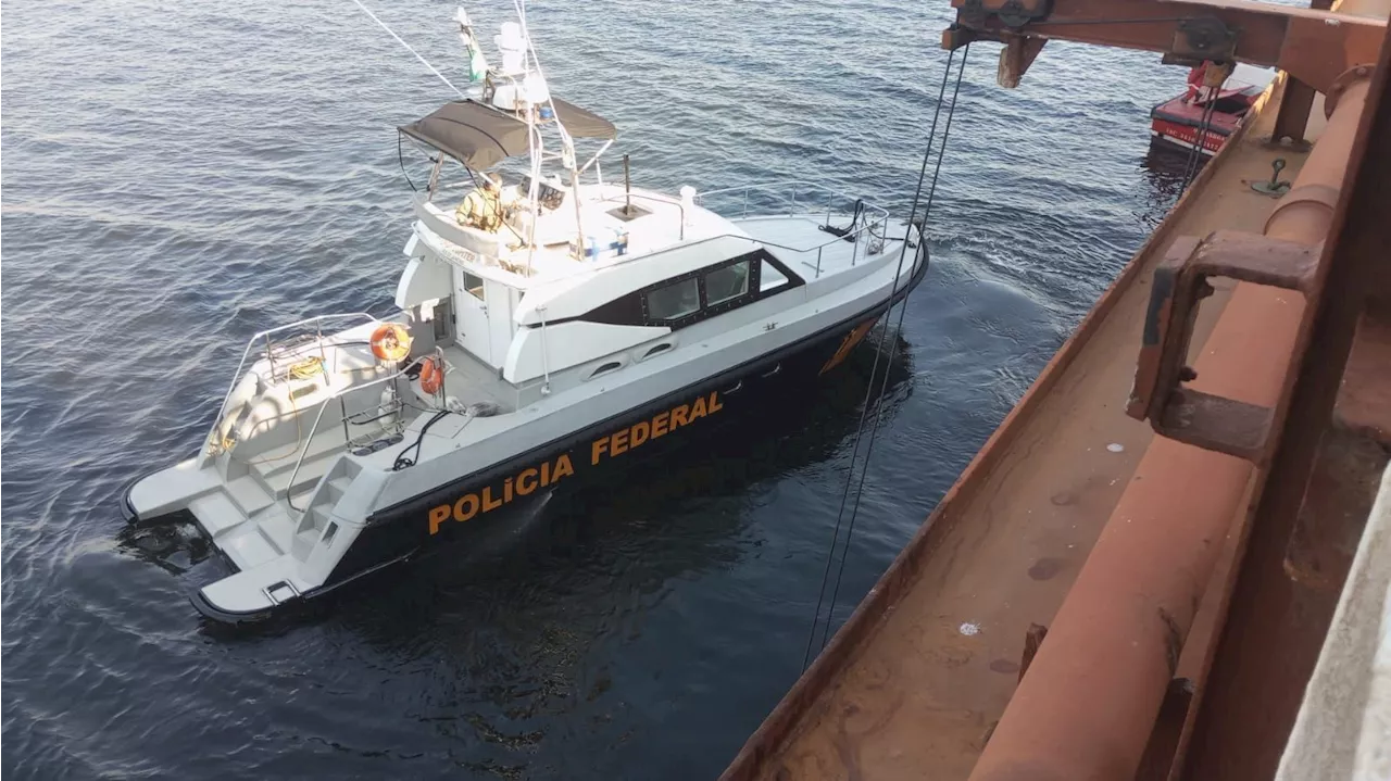 PF encontra imigrantes em condições precárias escondidos em navio cargueiro no Rio