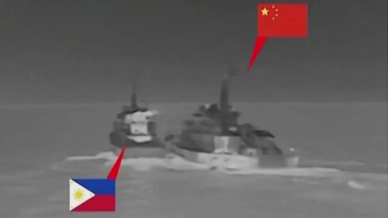 Philippines, China trade blame after vessels collide in South China Sea