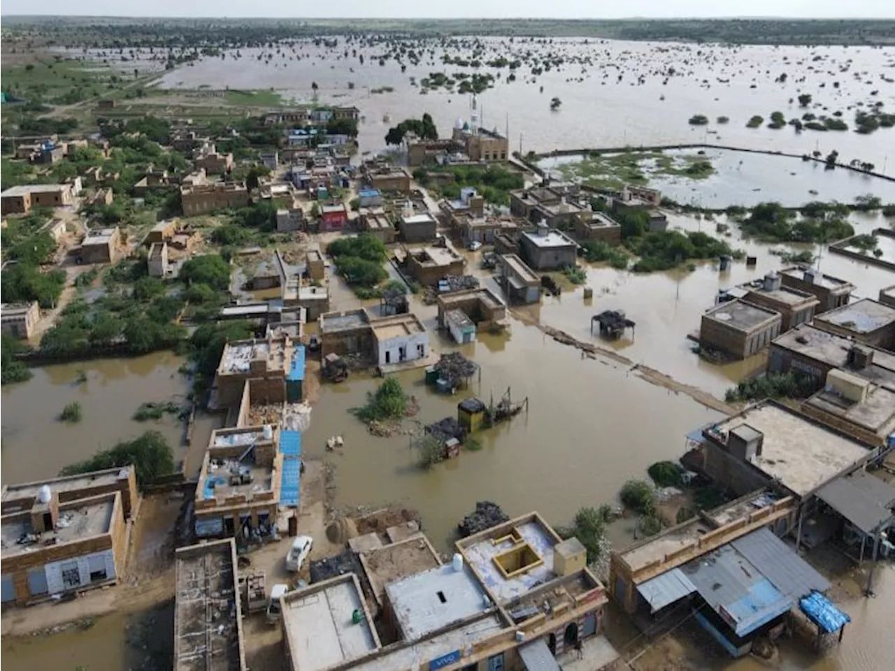 राजस्थान में भा​रत-पाक बॉर्डर के 80 गांवों का संपर्क टूटा: बारिश के पानी में बाजार-बिजली घर तक डूबे, खाली क...