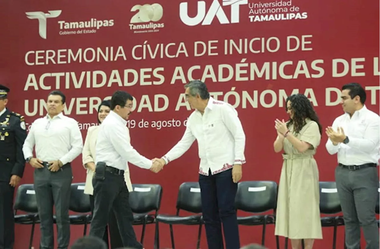 Américo Villarreal refrenda compromiso para apoyar a la Universidad Autónoma de Tamaulipas