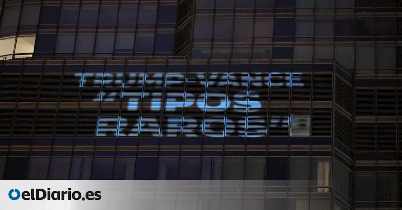 Los demócratas usan la Torre Trump de Chicago para proyectar mensajes antirrepublicanos