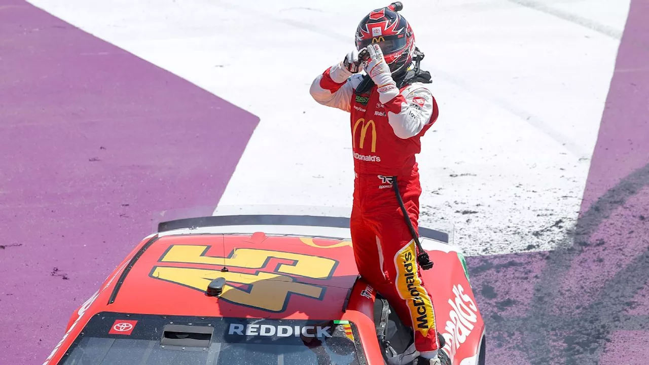 Tyler Reddick wins rain-delayed NASCAR Cup race at Michigan