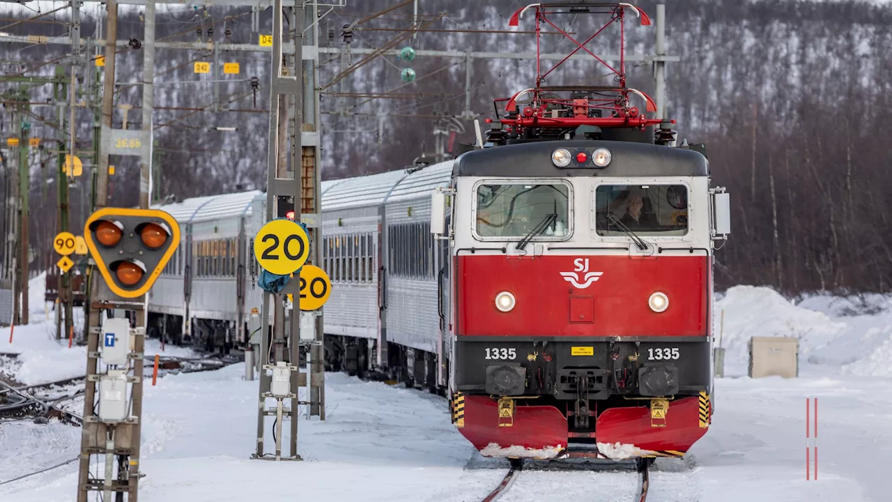 SJ slutar med nattåg från Göteborg. Mot Umeå.