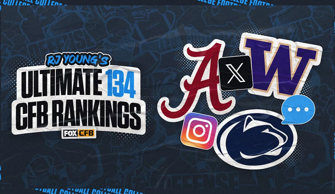 2024 college football rankings: RJ Young responds to 'Ultimate 134' replies