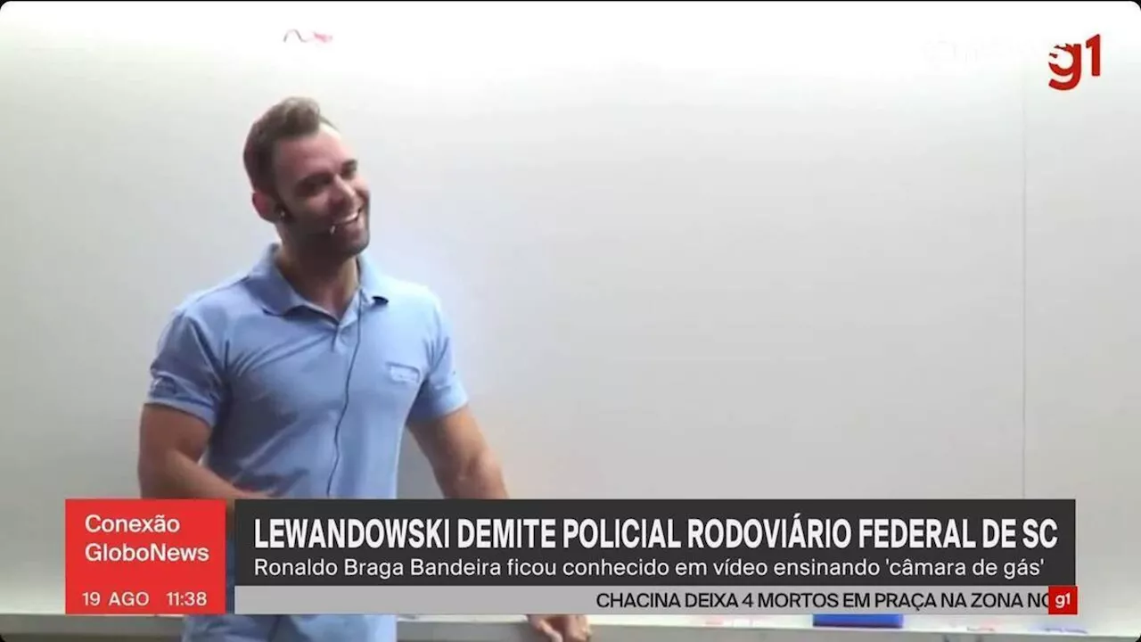 Lewandowski demite PRF que aparece em vídeo ensinando como torturar com spray de pimenta