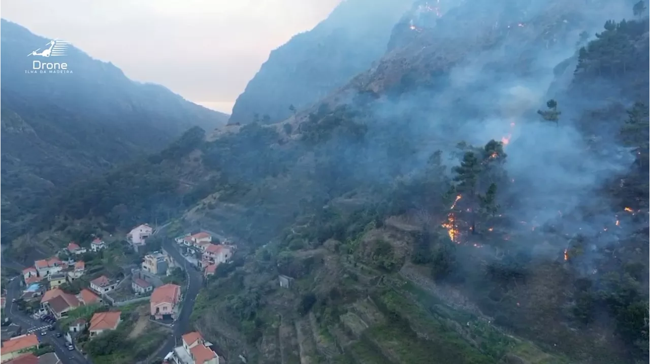 Hundreds of firefighters battle Madeira wildfire