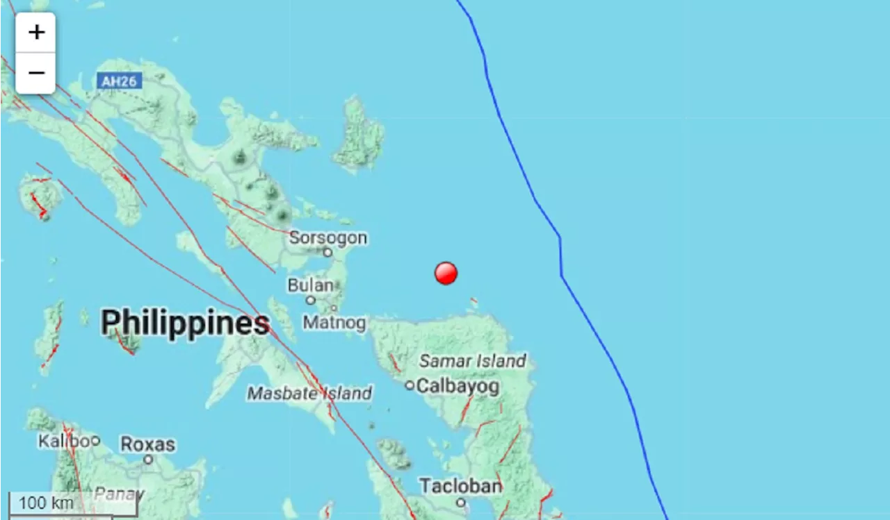 Magnitude 5.7 earthquake shakes Northern Samar