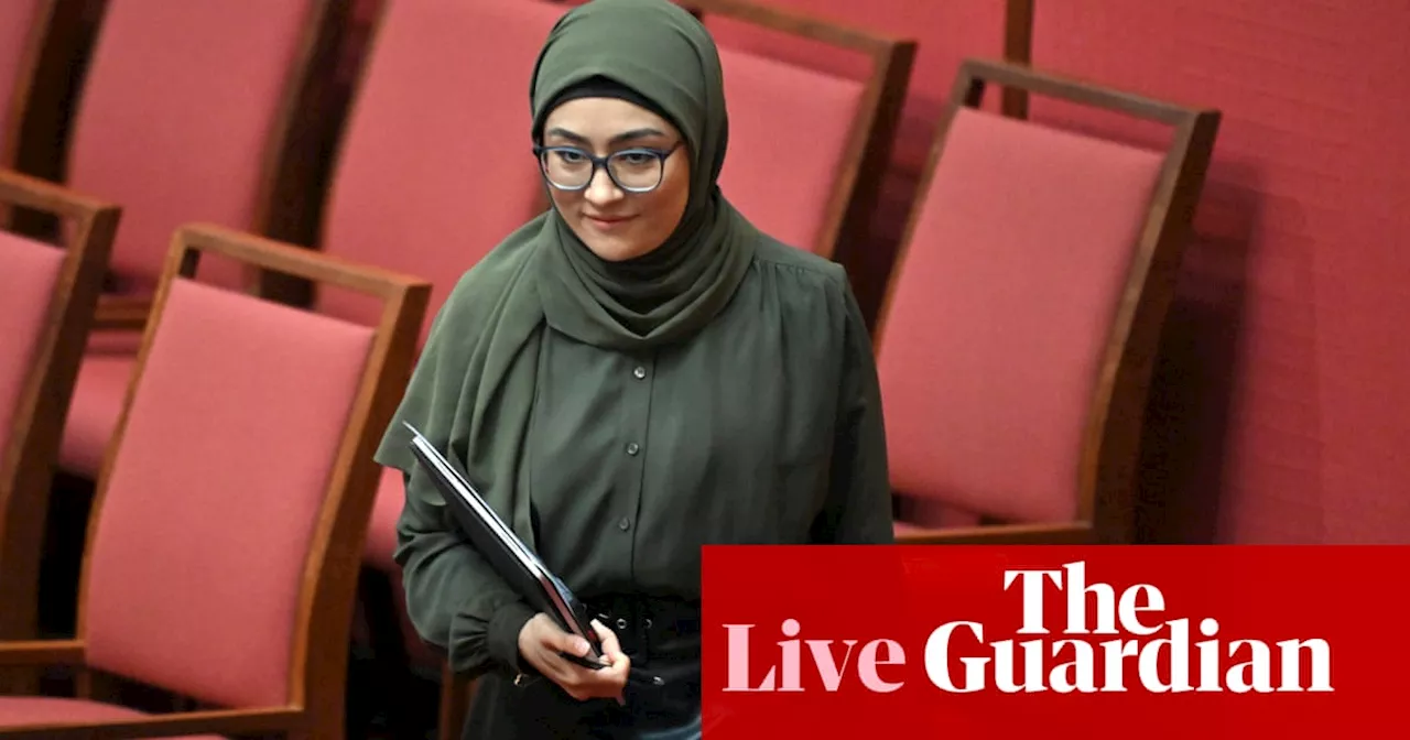 Australia politics live: Fatima Payman insists she has ‘no plans’ to form new party; CFMEU bill to pass parliament with Coalition backing