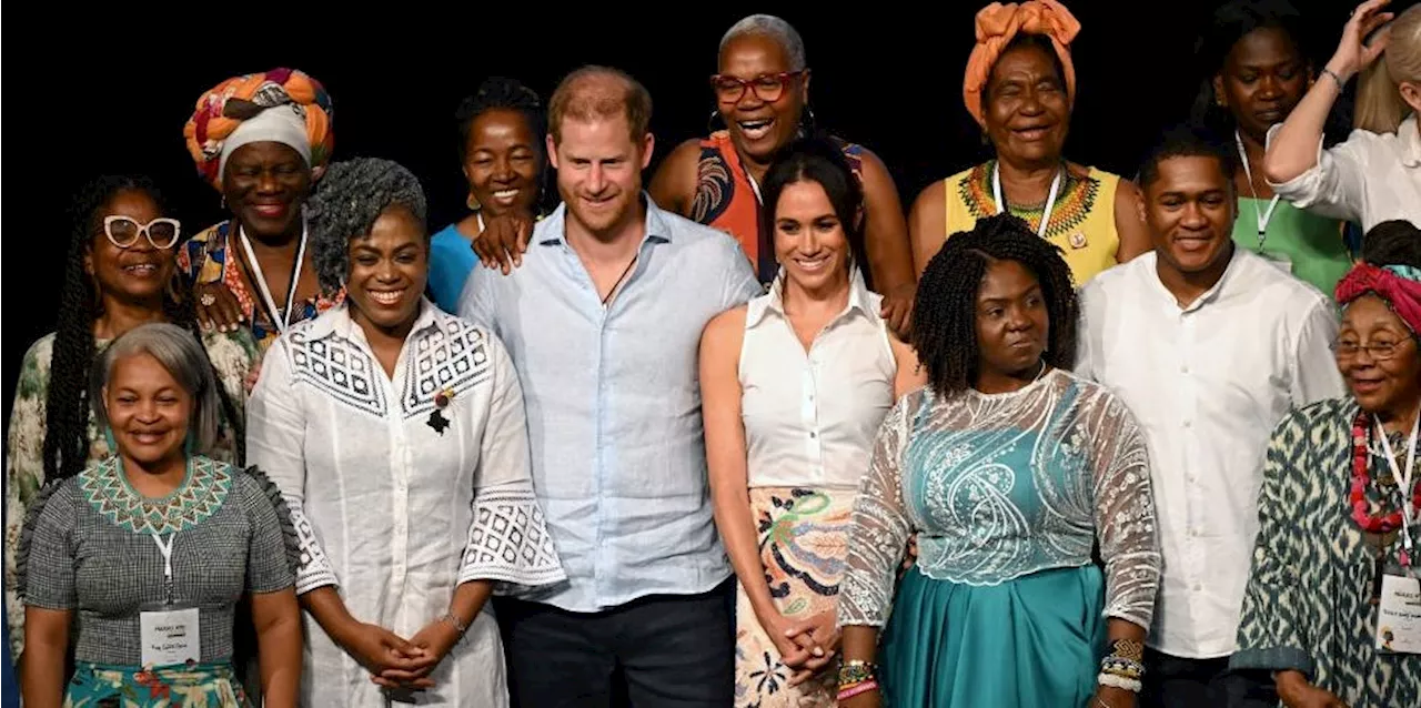 Duchess Meghan Looks Enchanting in This Twinkly Sequined Skirt in Colombia