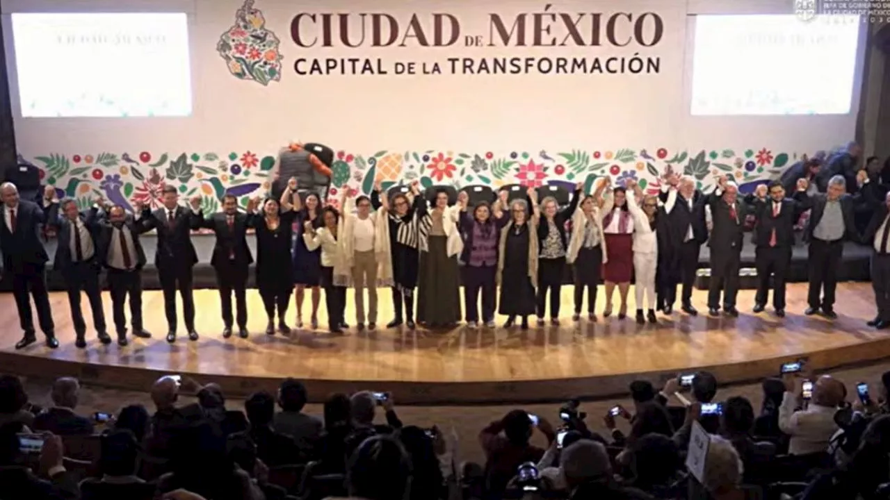 Clara Brugada presenta a los integrantes de su gabinete para la Ciudad de México