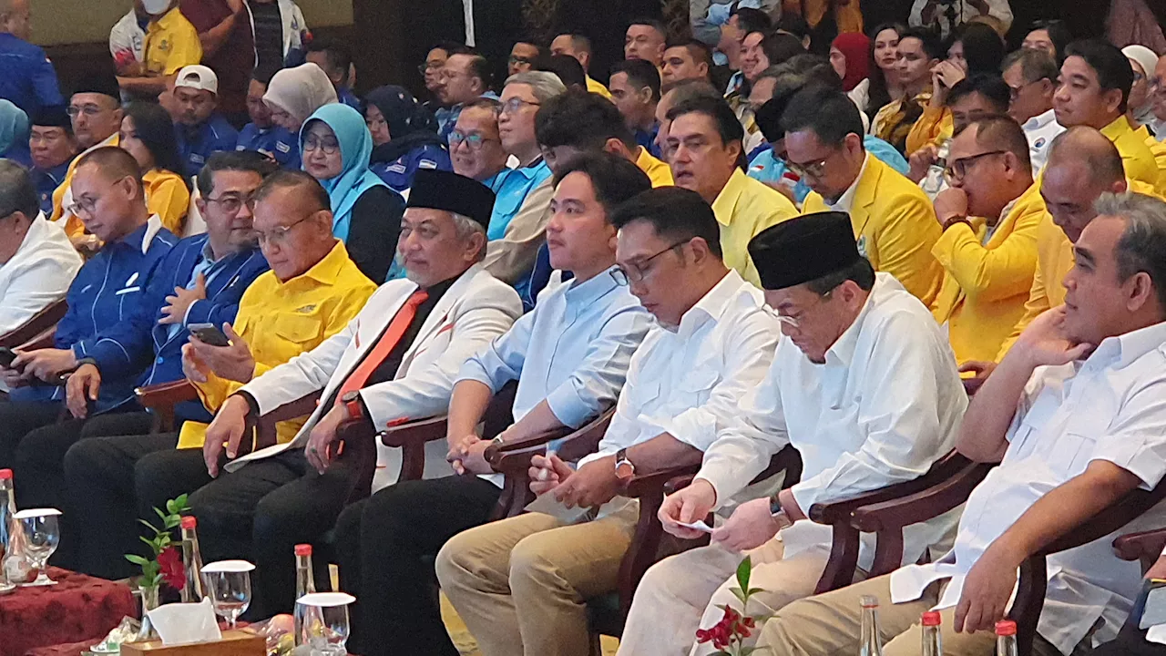 Gibran Hadiri Deklarasi Ridwan Kamil-Suswono Menjelang Pilgub Jakarta 2024