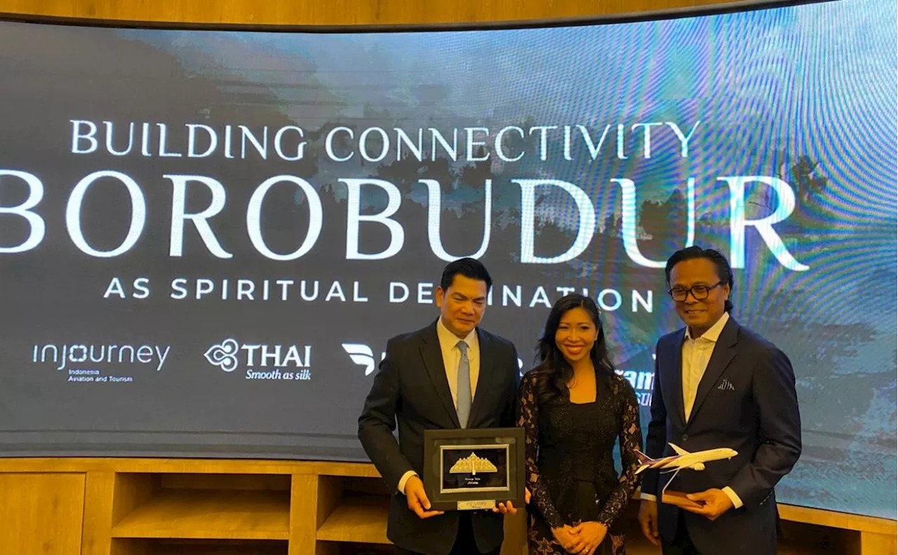 Kembangkan Borobudur sebagai Destinasi Pariwisata Spiritual, InJourney & Thai Airways Jalin MoU