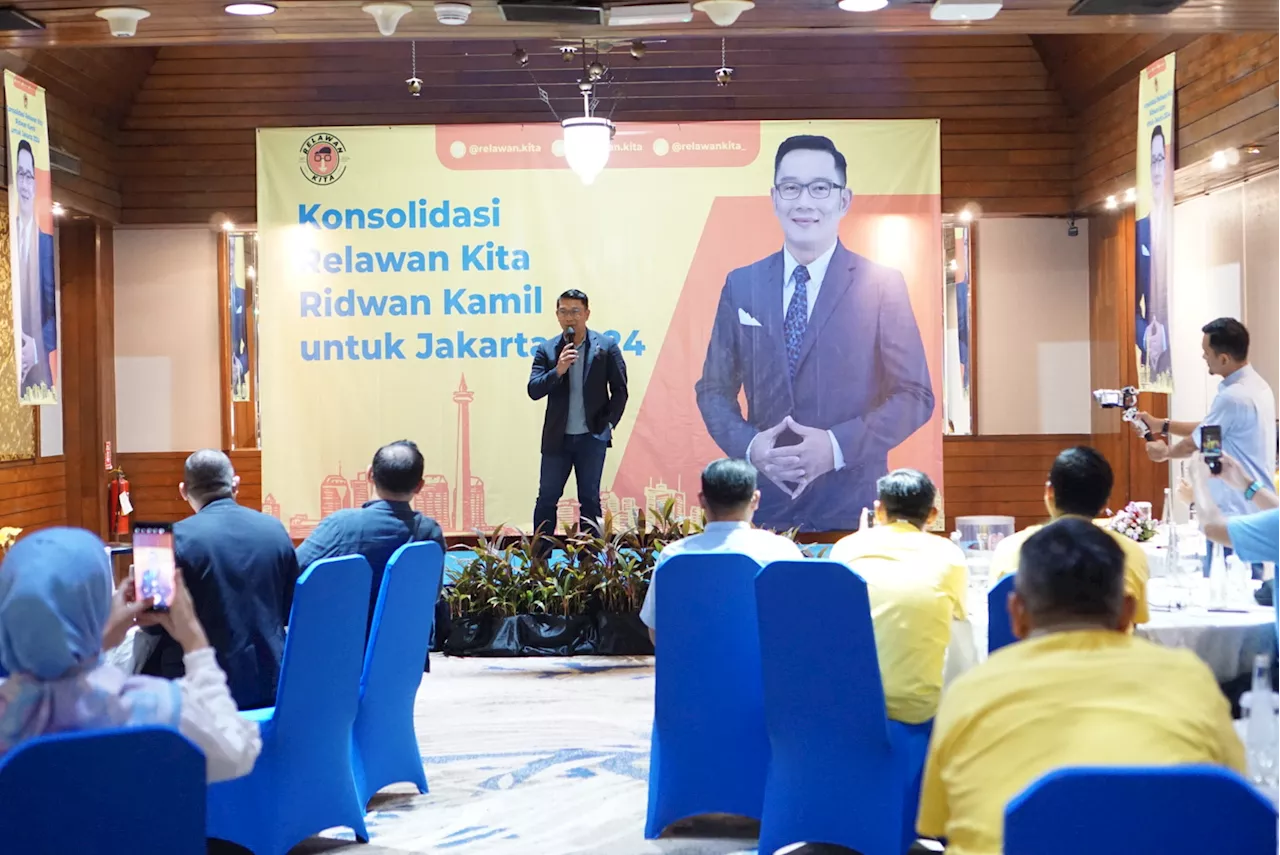 Relawan Kita Dukung Duet Ridwan Kamil-Suswono Berlaga di Pilgub Jakarta 2024