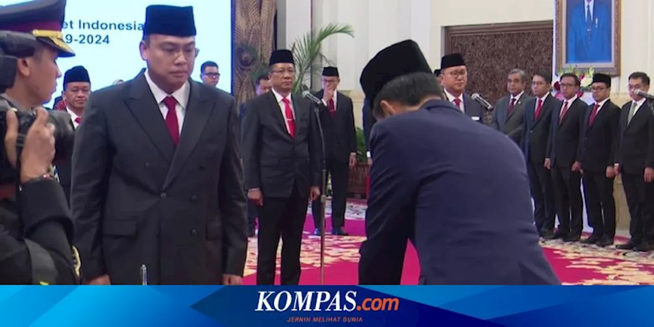 Daftar Menteri, Wakil Menteri, dan Kepala Badan yang Dilantik Presiden Jokowi Hari Ini