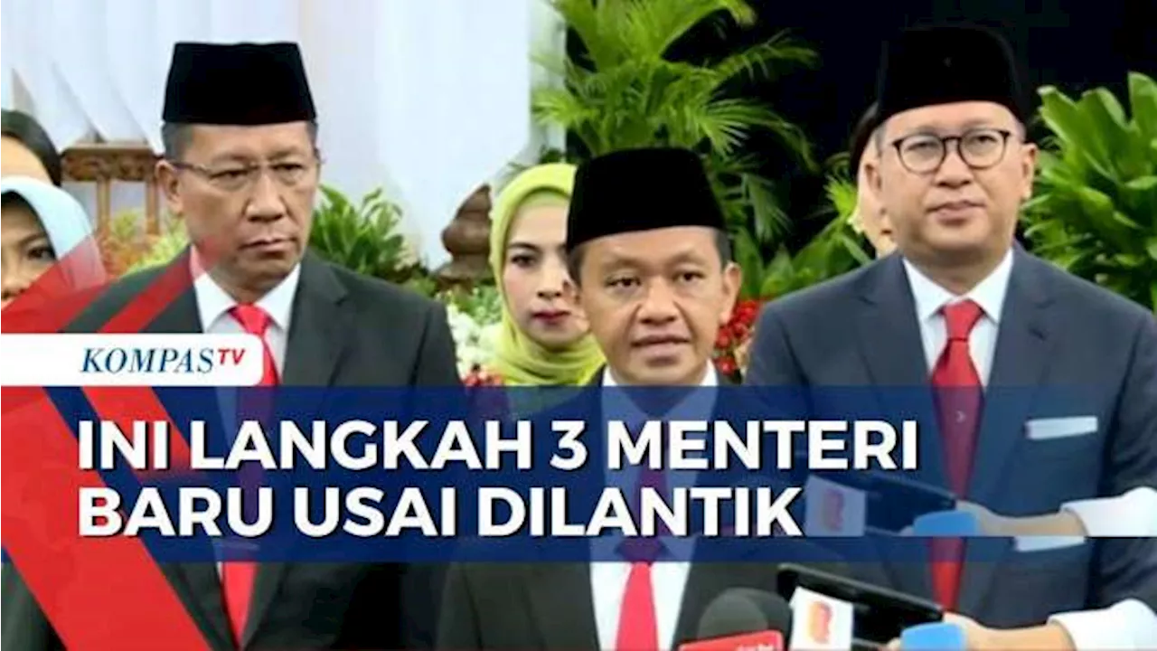 Kata Bahlil Lahadalia, Supratman Andi Agtas dan Rosan Perkasa Roeslani Usai Dilantik Jadi Menteri