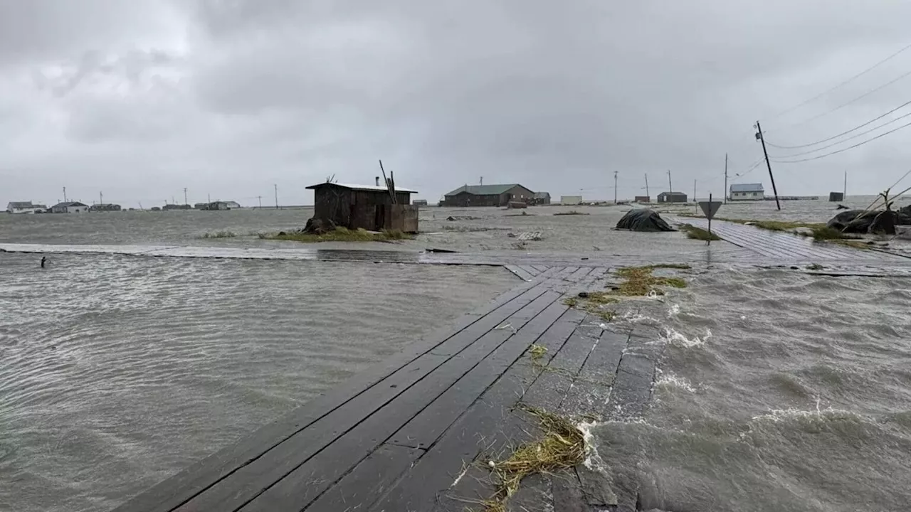 Bering Sea storm brings erosion and flooding to Western Alaska communities