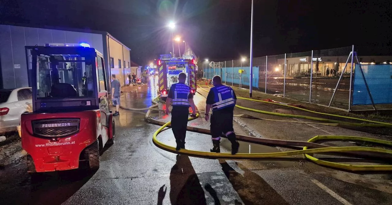 Erneut schwere Unwetter in Hollabrunn: Aufräumen nach den Aufräumarbeiten