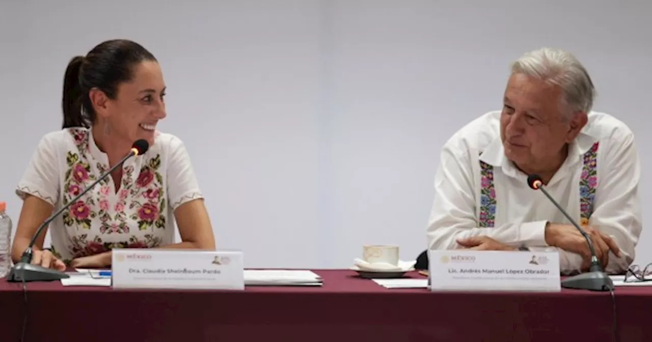 Sheinbaum encabeza su primera reunión con el gabinete de seguridad junto a AMLO