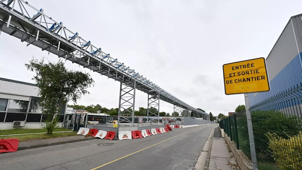 Ligne C du métro de Toulouse : le tapis roulant aérien des Ponts-Jumeaux