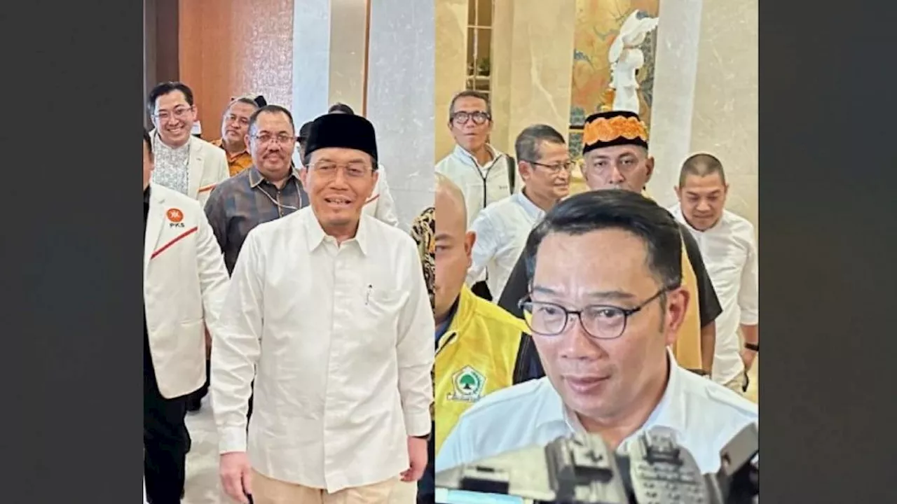 Jelang Deklarasi Pilkada Jakarta 2024, Ridwan Kamil-Suswono Tampil Semrigah