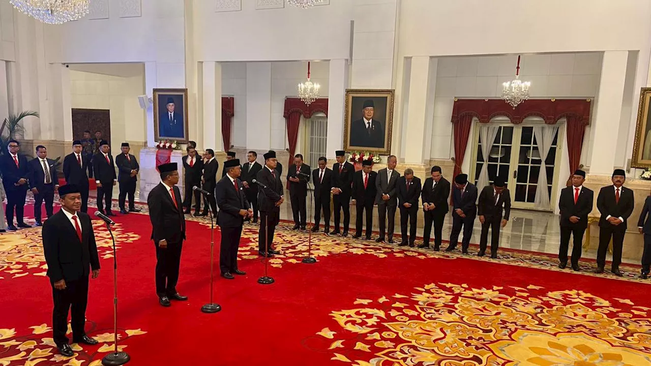 Jokowi Resmi Lantik 3 Menteri dan 1 Wakil Menteri Baru, Berikut Daftarnya