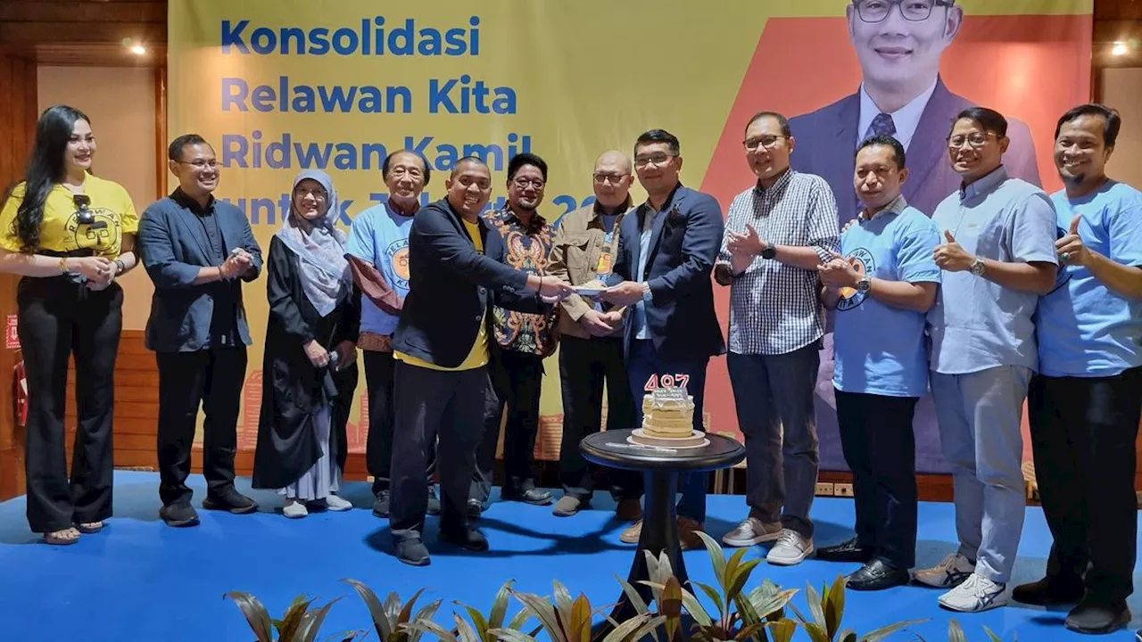 Kelompok Relawan Kita Dukung Ridwan Kamil Jika Dipasangkan dengan Suswono di Pilkada Jakarta 2024