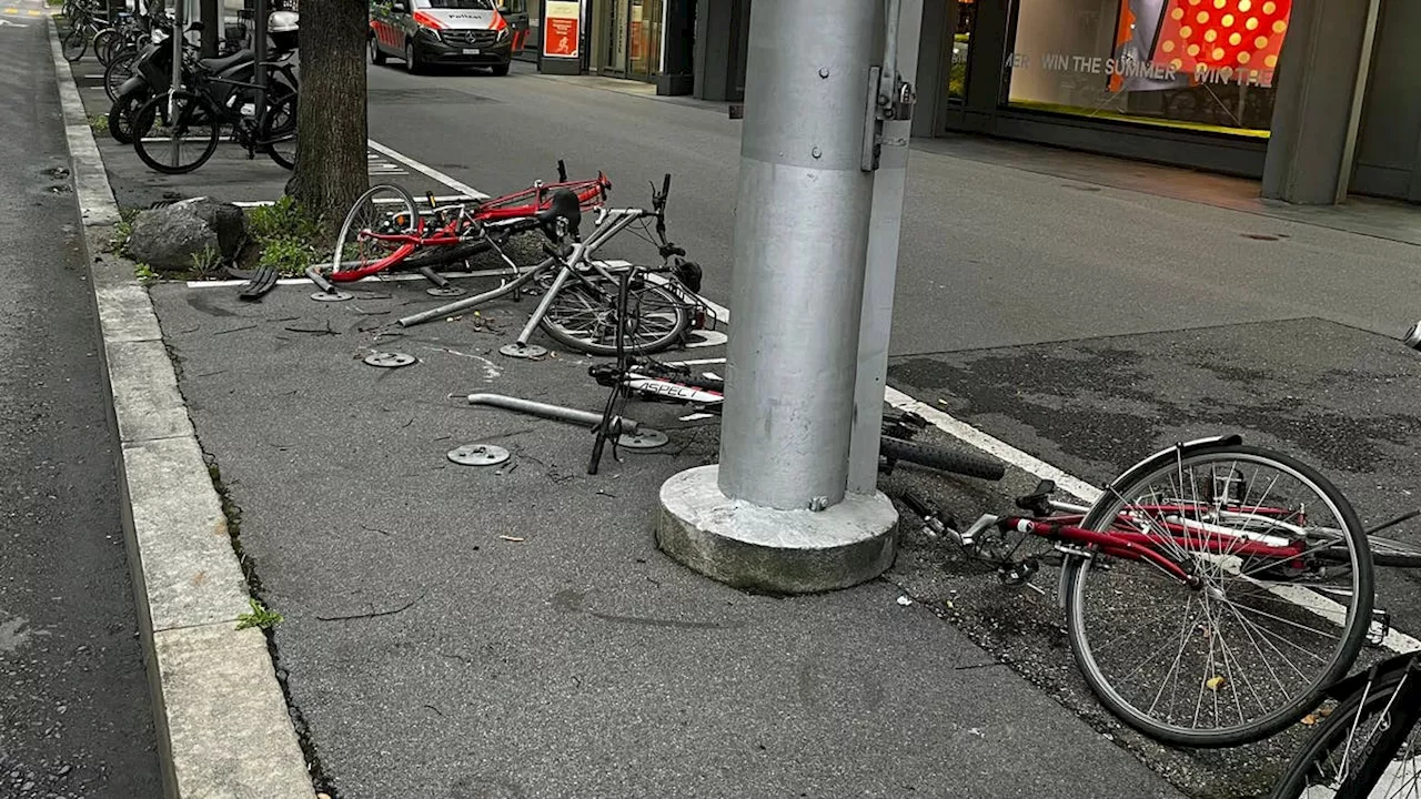 Beschädigte Velos und zwei Töff-Unfälle in der Stadt Luzern und Emmen