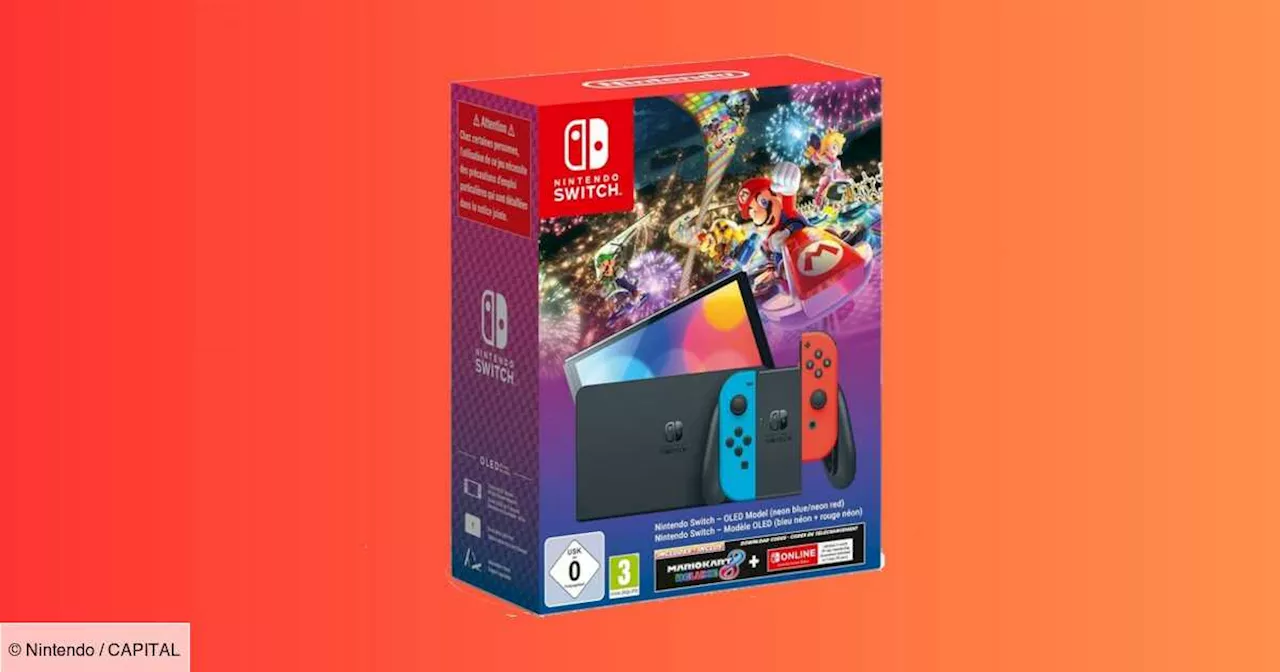 Obtenez la Nintendo Switch OLED + le jeu Mario Kart 8 Deluxe au meilleur prix sur Amazon