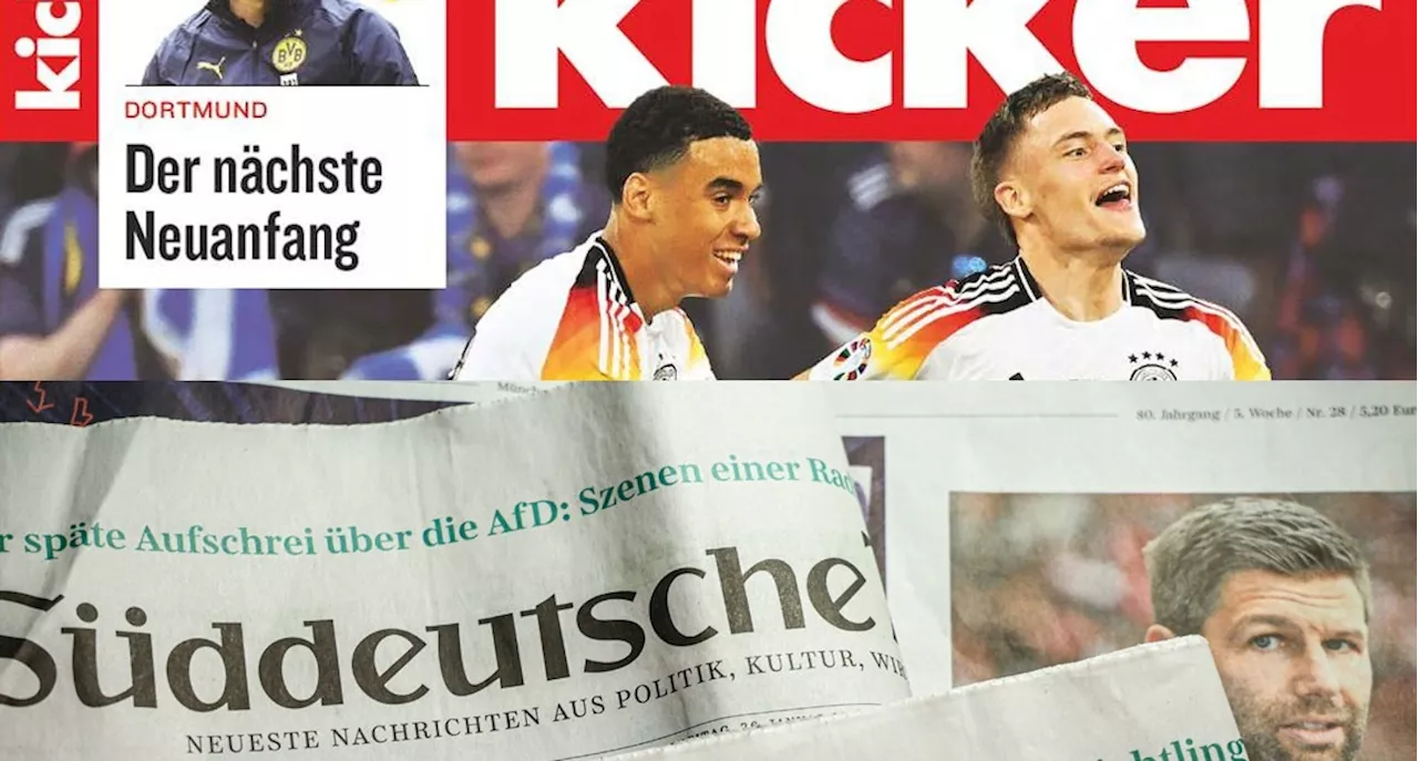 Vertriebspartnerschaft: Die „Süddeutsche Zeitung“ verteilt „kicker“-Gutscheine