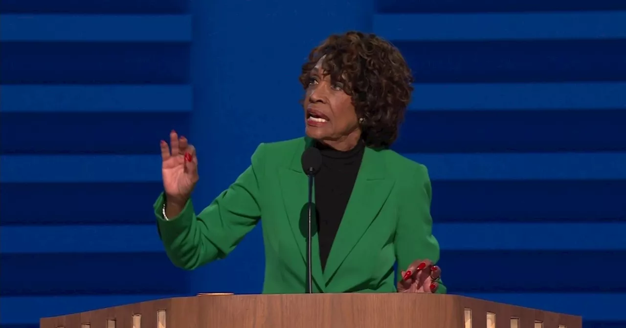 Rep. Maxine Waters pays tribute to civil rights icon Fannie Lou Hamer at DNC