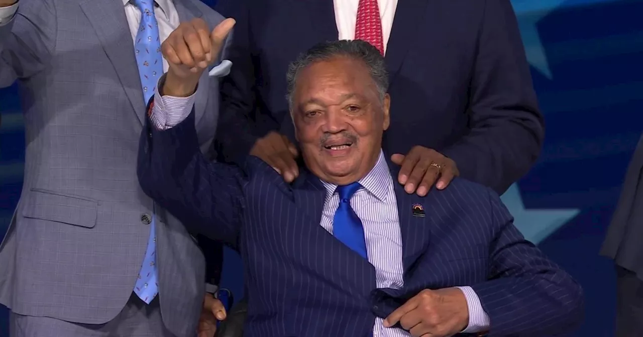 Rev. Jesse Jackson met with a standing ovation at the Democratic National Convention