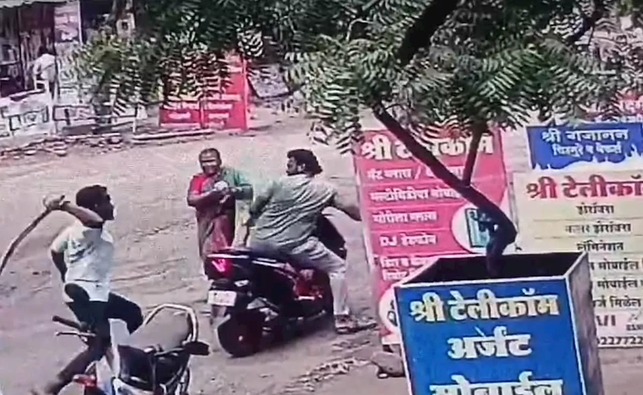 बीच सड़क पर बेटे पर चली तलवार तो हमलावरों से अकेले ही भिड़ गई मां, CCTV फुटेज देख लोगों की निकल गईं चीखें