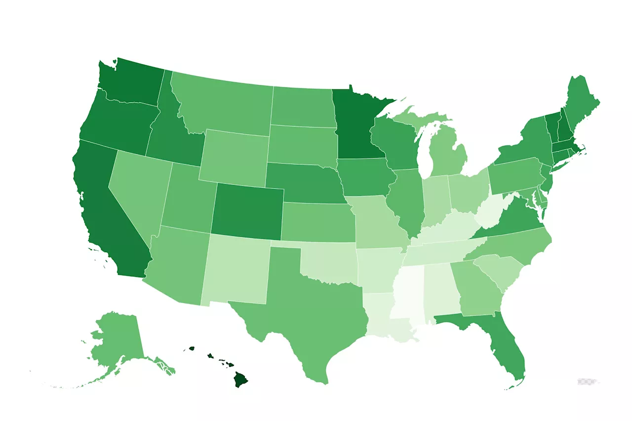 Map Shows States Where People Live the Longest