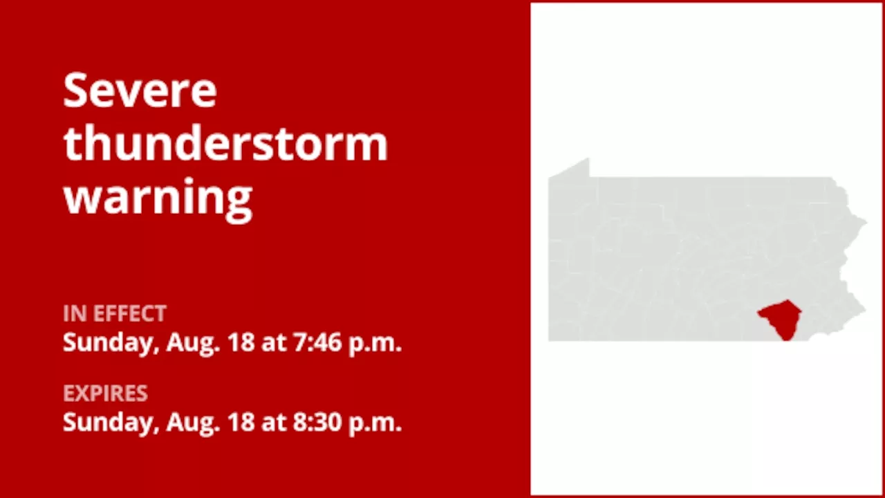 Update: Be ready for damaging winds and quarter-sized hail with thunderstorms in Lancaster County Sunday