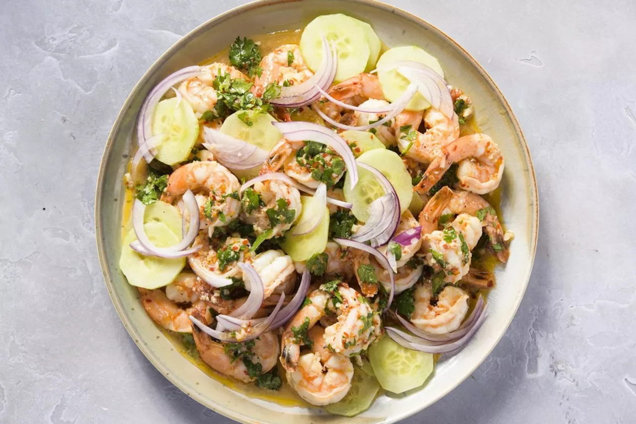 Tequila and butter create a saucy base for garlicky, spicy shrimp