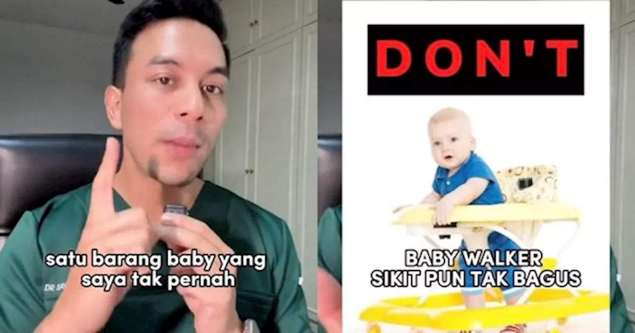 Dr Say Tegaskan Kenapa 'Baby Walker' Tak Bagus & Boleh Menjerumus Cara Jalan Yang Salah