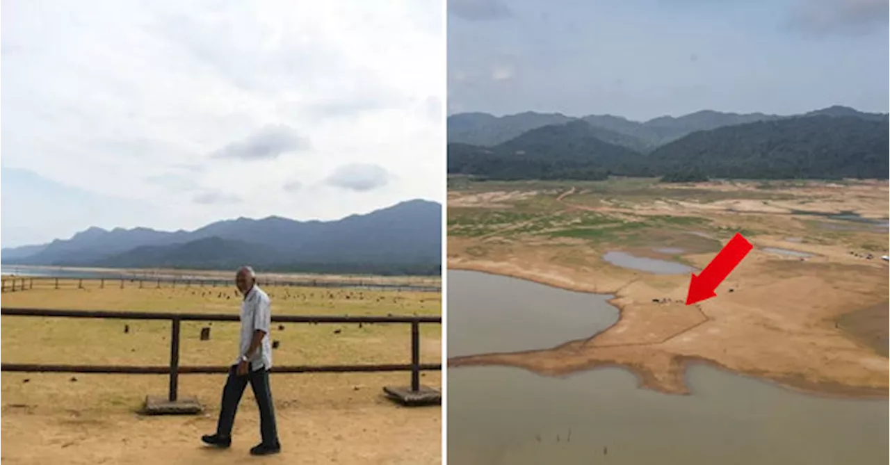 Kedah's Pedu Lake Has Dried Up So Much That It Exposes A 100-Year-Old Underwater Cemetery