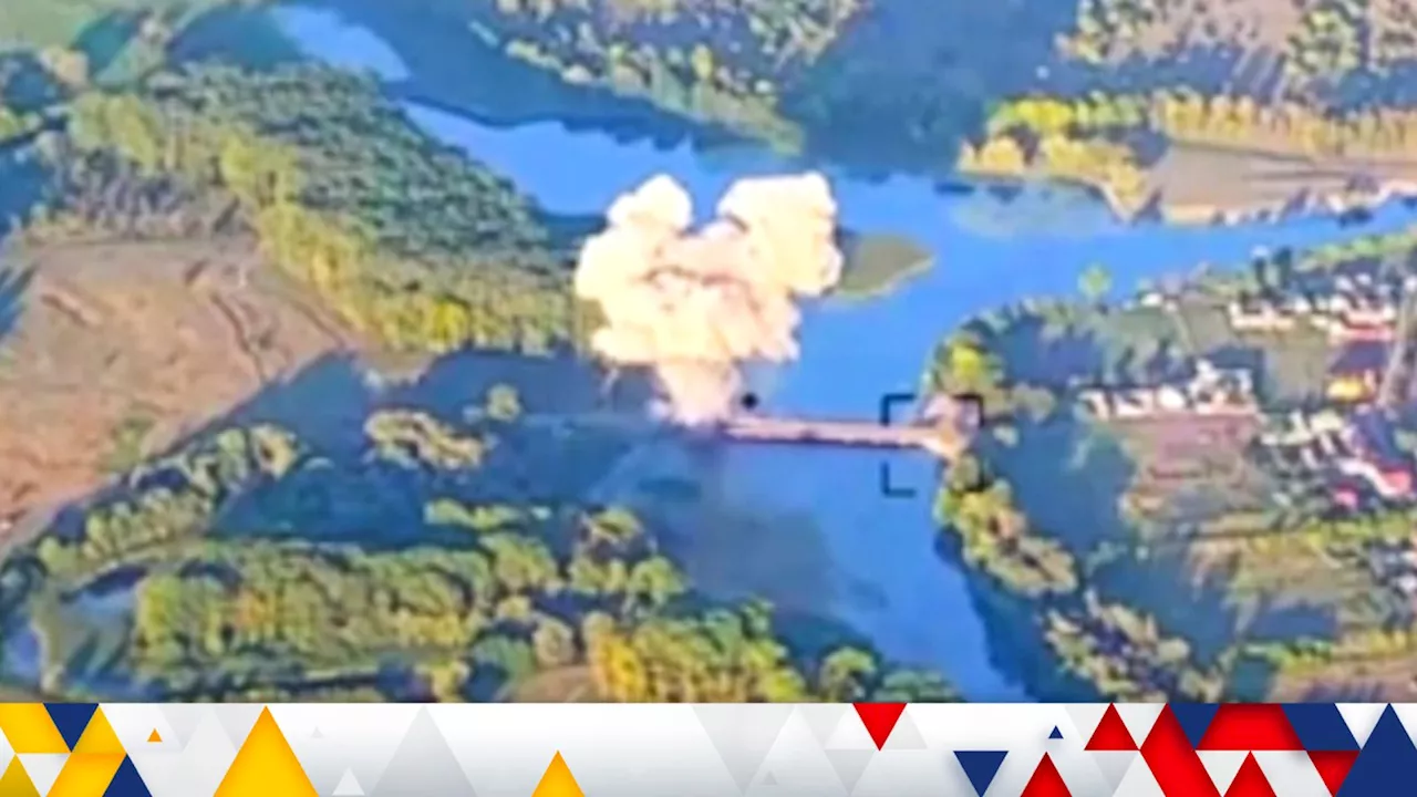 Ukraine war latest: Second Russian bridge 'destroyed' in strike - as Kyiv repels air attack