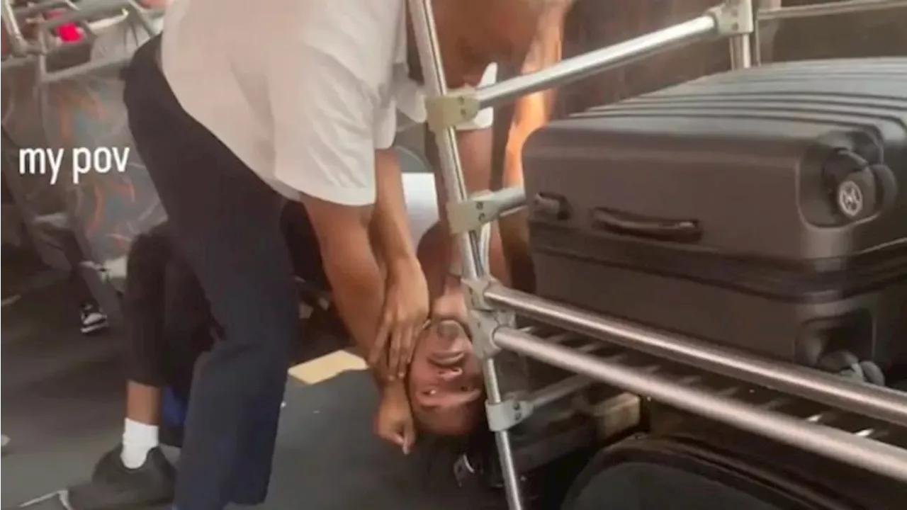 Bus driver accused of beating passenger, putting him in chokehold over alleged spitting: video