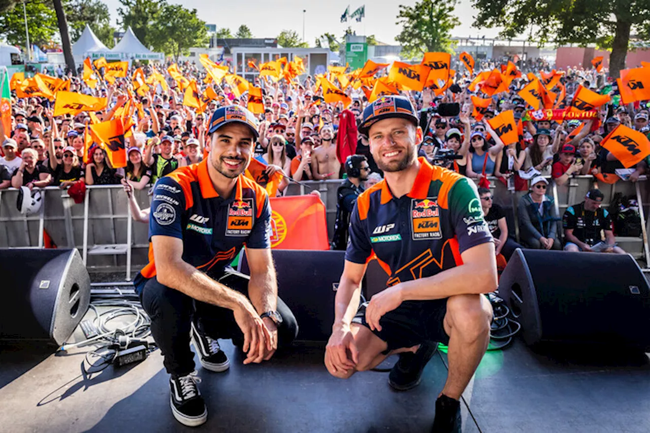 KTM-MotoGP-Stars im «Red Bull World Store» in Graz