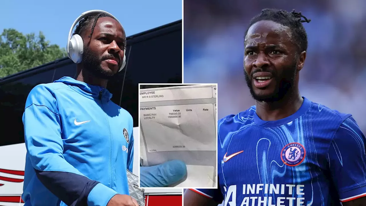 Raheem Sterling had his ‘payslip’ leaked after ‘leaving in his car at a garage