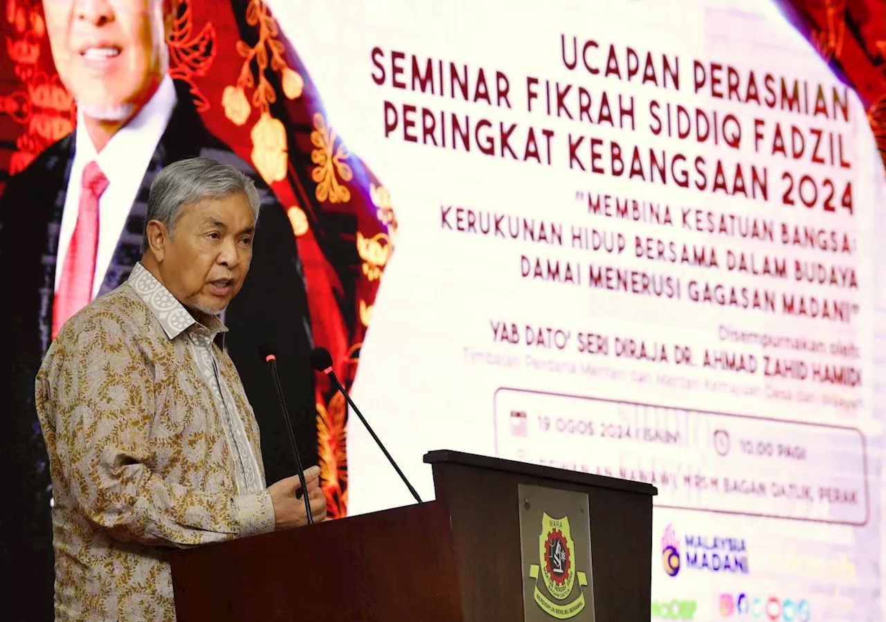 Zahid adopts late Abim president Siddiq Fadzil's philosophy in his work