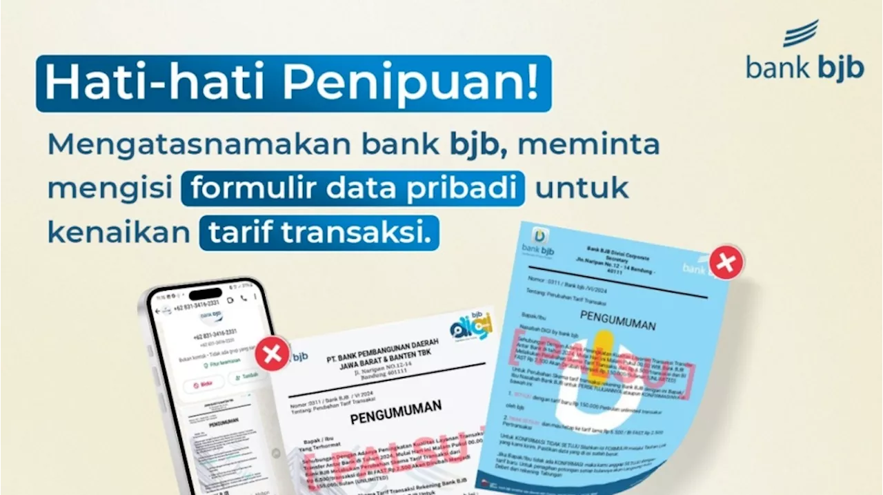 bank bjb Ingatkan Nasabah untuk Waspadai Berbagai Modus Penipuan