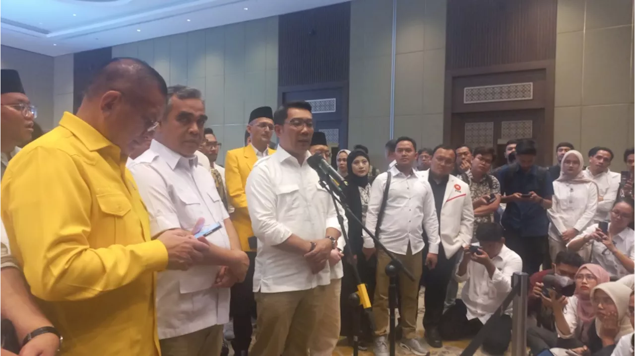 Maju Pilgub Jakarta Didukung 12 Parpol, Ridwan Kamil Bilang Kayak Gini