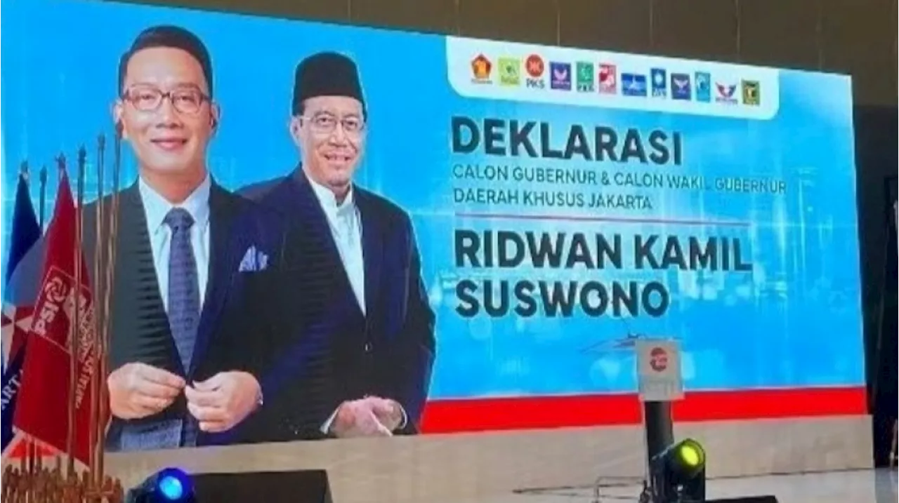 Pernyataan Suswono Usai Resmi Jadi Pendamping Ridwan Kamil: Saya Tak Pernah Mimpi Jadi Cawagub