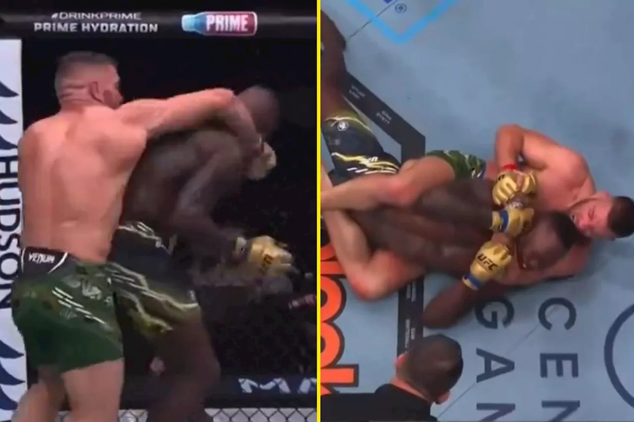 Dricus du Plessis wobbles and chokes out Israel Adesanya to retain middleweight title at UFC 305...